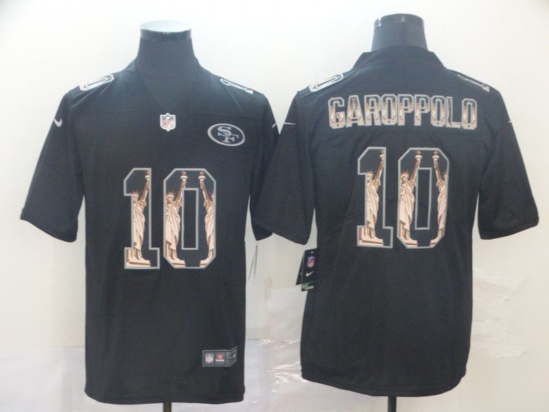Men San Francisco 49ers #10 Garoppolo Black Nike Goddess fashion Edition NFL Jerseys->golden state warriors->NBA Jersey